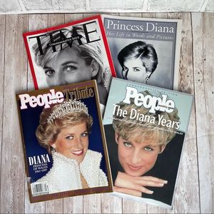 4 PRINCESS DIANA MAGAZINES TIME PEOPLE FALL 1997